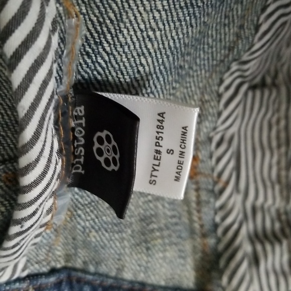 Pistola Distressed Denim Jean Jacket - Picture 4 of 6